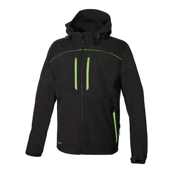 Softshell de travail Klarbo Cofra vue de face Noir