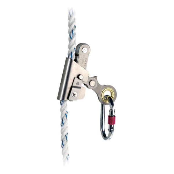 Antichute coulissant pour corde 14 mm Ascord AN065 Delta Plus vue de face