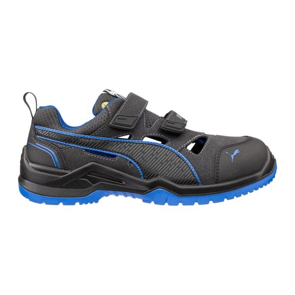 Baskets de sécurité basses Neodyme S1P Puma Safety Vue de côté droit Bleu