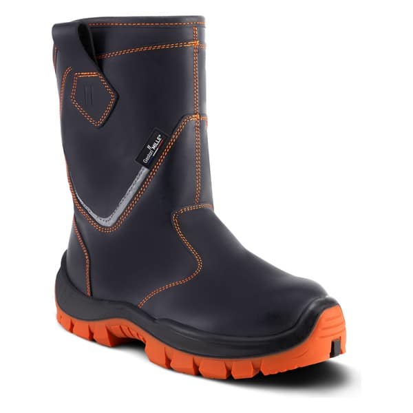 Bottes de sécurité Celsius S3L Gaston Mille NOIR-ORANGE