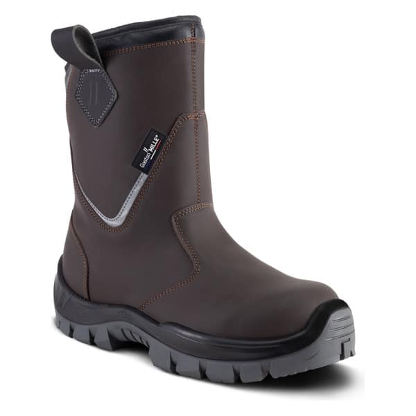 Bottes de sécurité Unitan S3 Gaston Mille MARRON