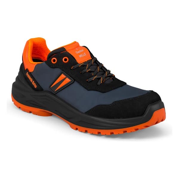 Chaussures de sécurité basses Pulse S3S Gaston Mille NOIR-ORANGE