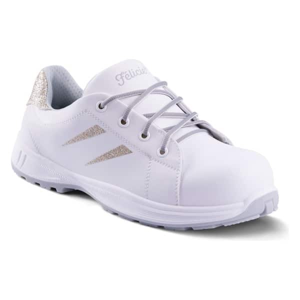 Chaussures de sécurité basses StanMille Lady Gold S3 Gaston Mille BLANC-DORÉ