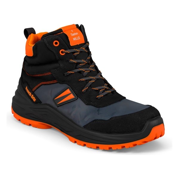 Chaussures de sécurité montantes Pulse Plus S3S Gaston Mille NOIR-ORANGE