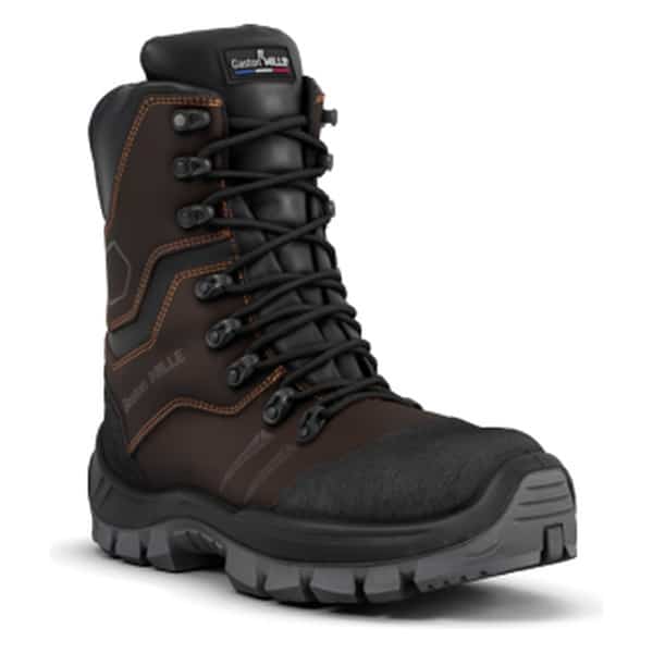 Chaussures de sécurité montantes Rangers S3L Gaston Mille MARRON