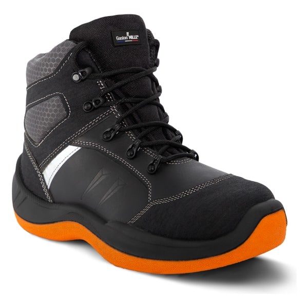 Chaussures de sécurité montantes Tarmil S2 Gaston Mille NOIR-ORANGE
