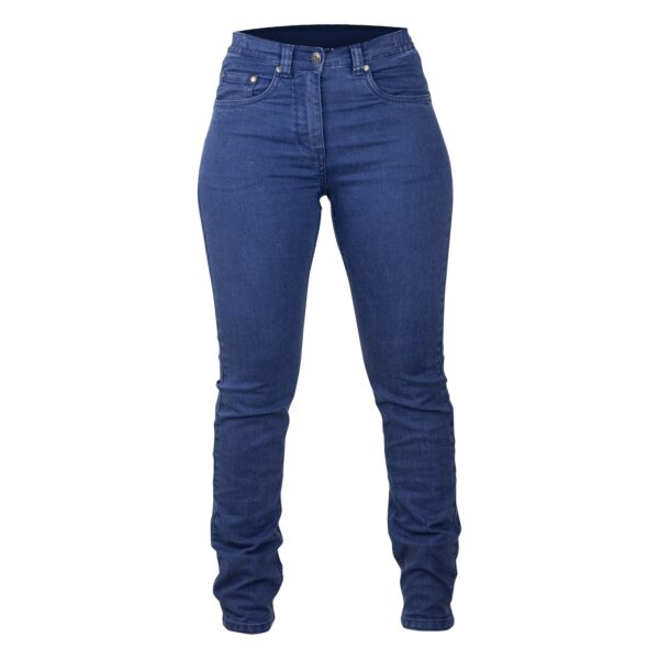 Jean de travail femme confort 5 poches stretch LMA bleu vue de face