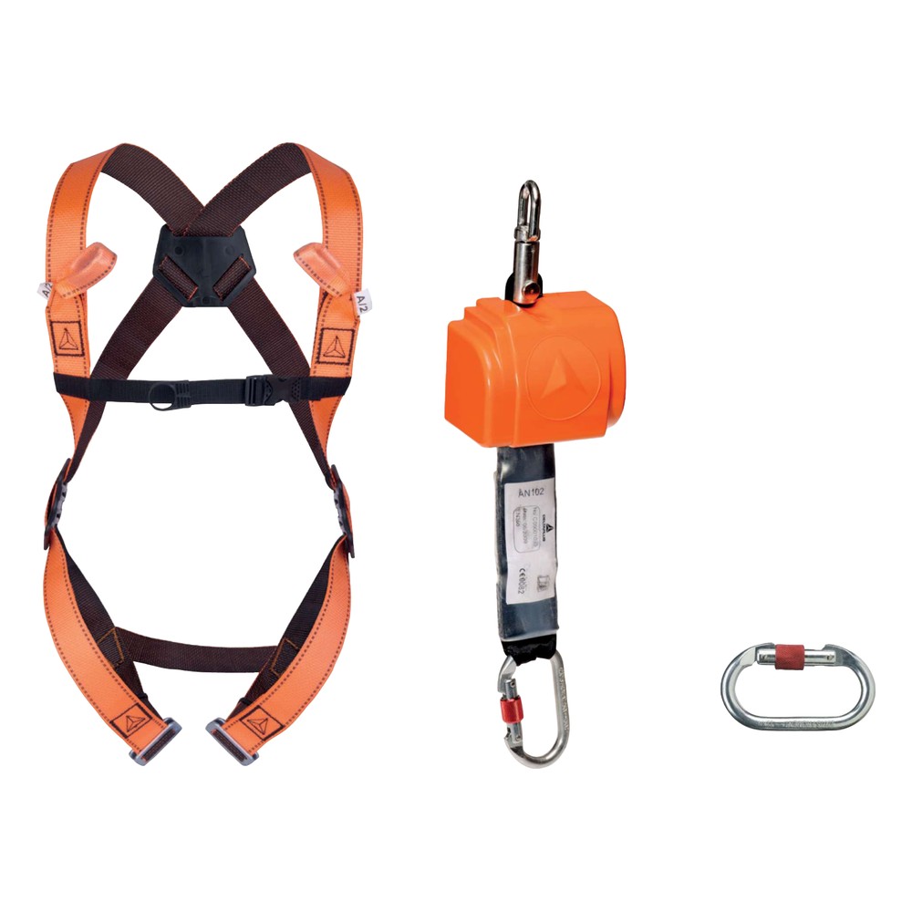 Kit antichute vertical avec enrouleur ELARA140 Delta Plus vue de face