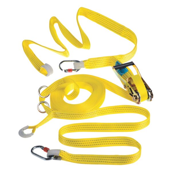 Ligne de vie temporaire horizontale 20 m Speedline LV201 Delta Plus vue de face