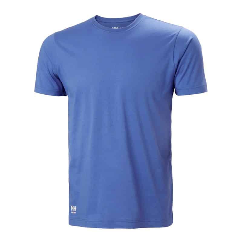 T-shirt de travail Manchester Helly Hansen vue de face bleu