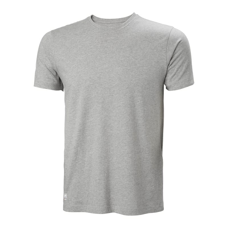 T-shirt de travail Manchester Helly Hansen vue de face gris chiné