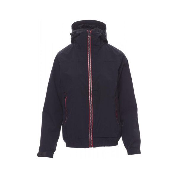 Blouson de travail coupe-vent femme à capuche Pacific Lady R. 2.0 Payper bleu marine vue de face