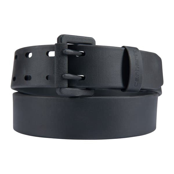 Ceinture de travail déperlante en TPU Carhartt noir vue de face