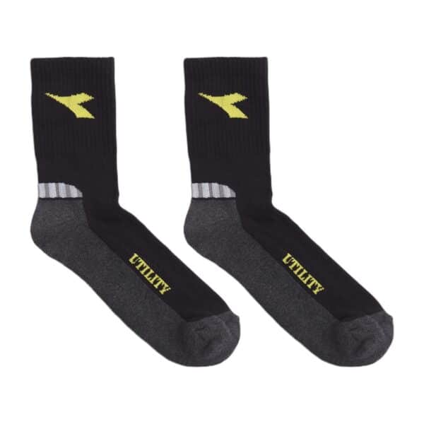 Chaussettes de travail d'été COTTON SUMMER Diadora noir / gris