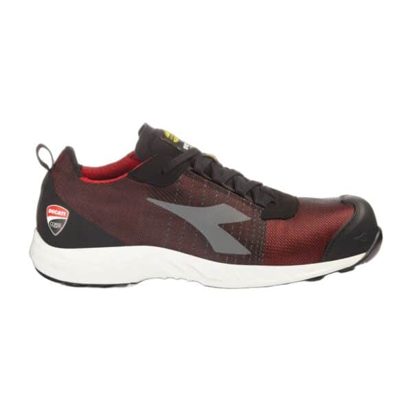 Chaussures de sécurité basses FLY MOTOR MATRYX S1PL Diadora Utility x Ducati Corse noir / rouge