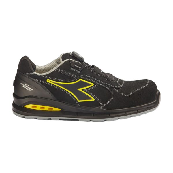 Chaussures de sécurité basses Run Net Airbox Low BOA S3S Diadora noir