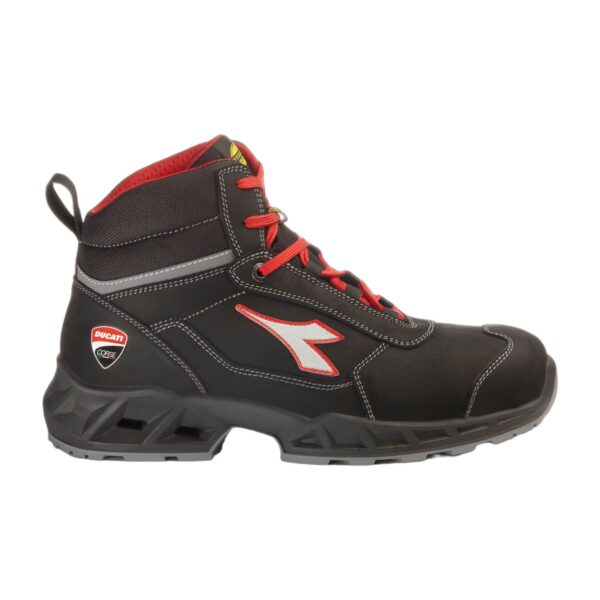 Chaussures de sécurité montantes SHARK ENGINE S3S Diadora x Ducati Corse noir / rouge