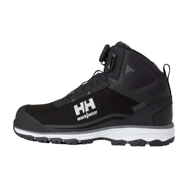 Basket de sécurité montantes Chelsea Evolution 2 BOA S3 HT Helly Hansen Noir / gris – vue de profil