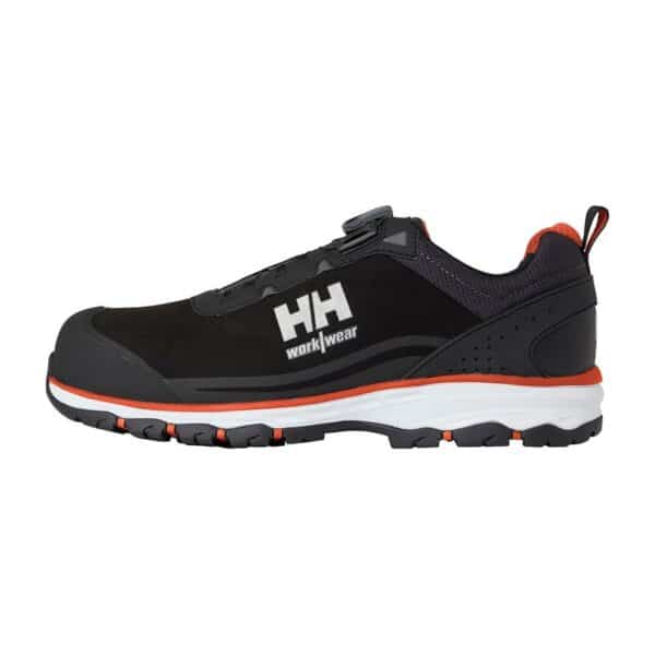 Baskets de sécurité basses Chelsea Evolution 2 BOA S3 Helly Hansen Noir / orange – vue de profil
