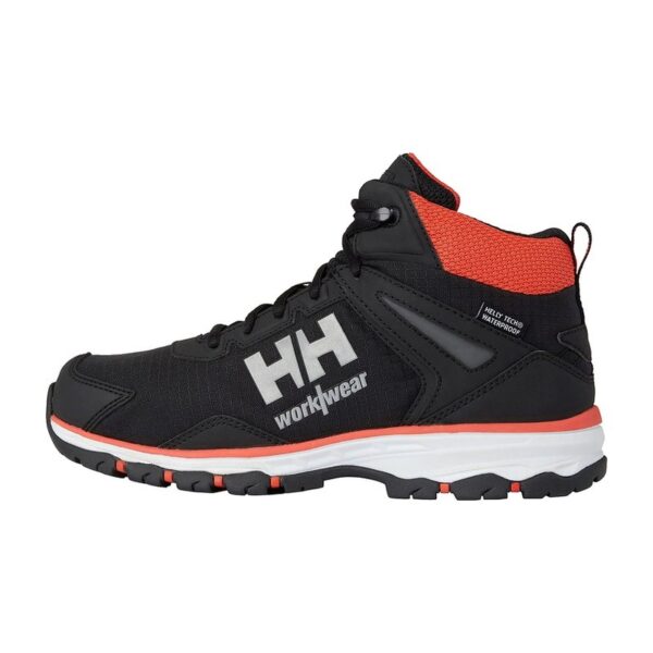 Baskets de sécurité montantes Chelsea évolution 2 O2 HT Helly Hansen Noir / orange – vue de profil