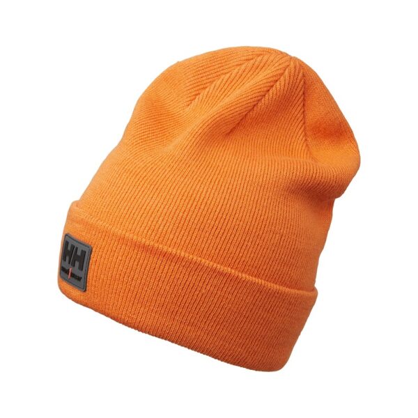 Bonnet tricoté revers Kensington Helly Hansen Orange – vue de face