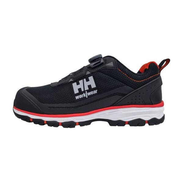 Chaussures de sécurité basses Chelsea Evolution 2.0 BOA S1P Helly Hansen Noir / orange – vue de profil