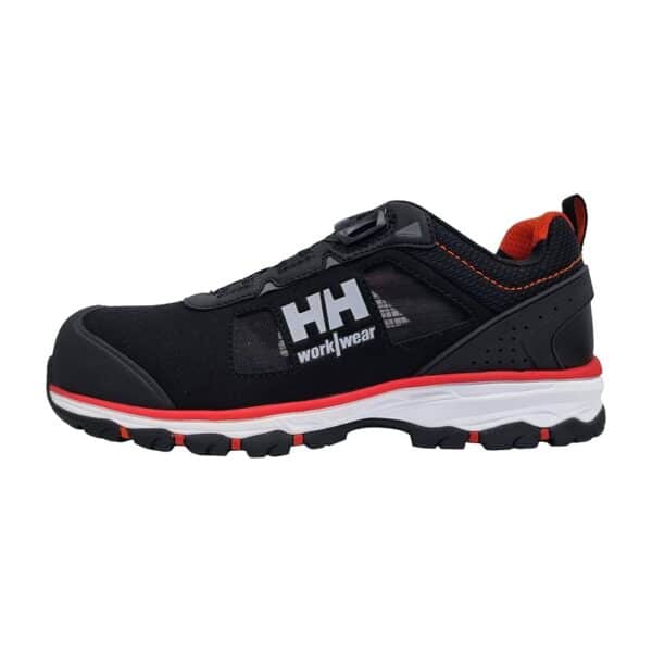 Chaussures de sécurité basses Chelsea Evolution 2 BOA S1P Helly Hansen Noir / orange – vue de profil