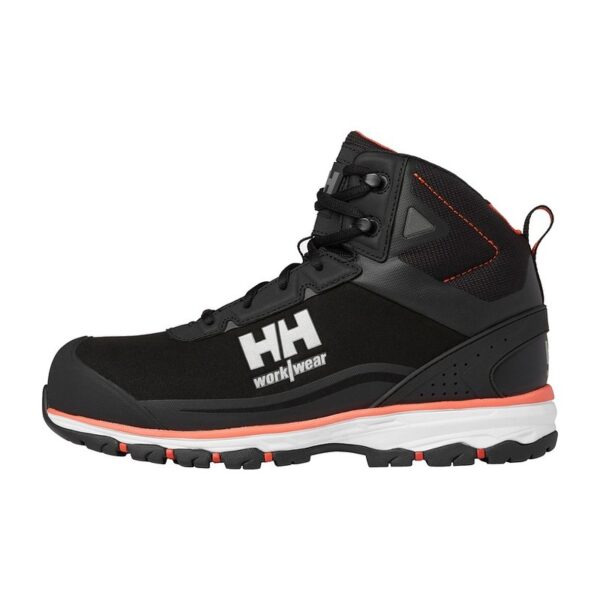 Chaussures de sécurité montantes Chelsea Evolution 2 S3 Helly Hansen Noir / orange – vue de profil