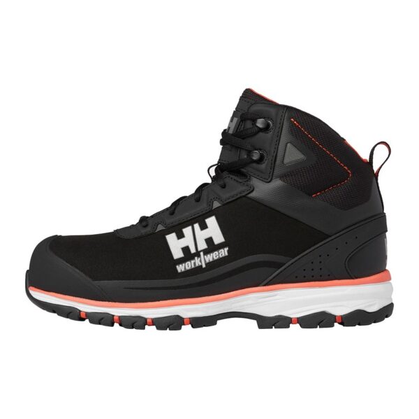 Chaussures de sécurité montantes Chelsea Evolution 2 S3 Helly Hansen Noir / orange – vue de profil