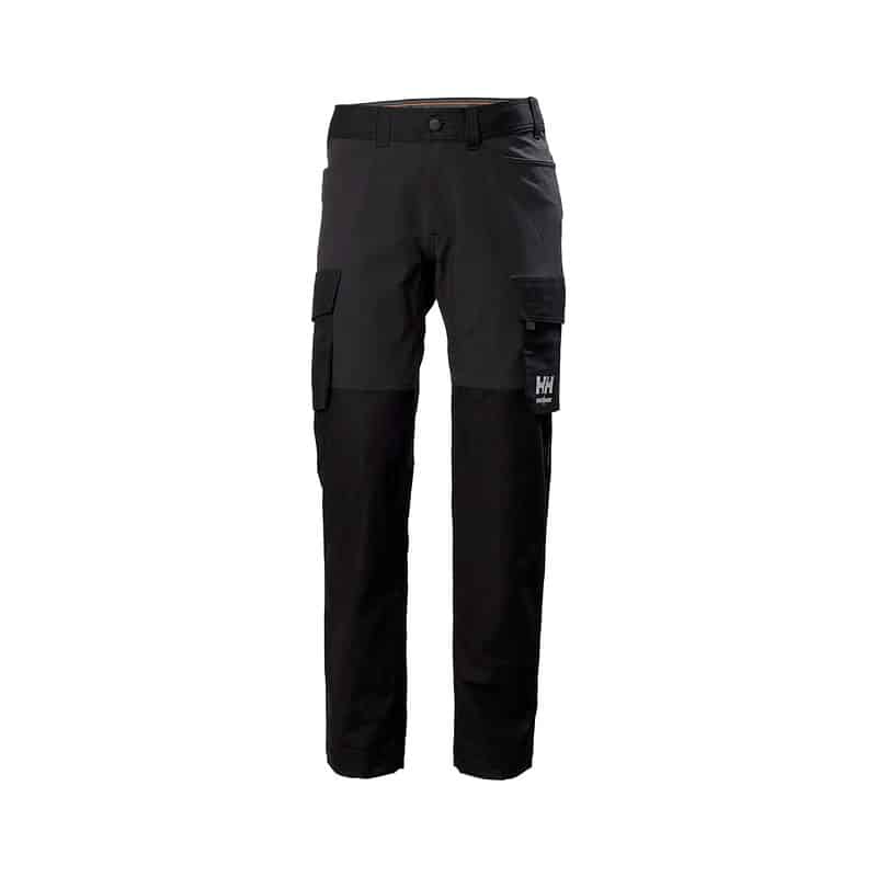 Pantalon de travail Oxford cargo 4X Helly Hansen Noir – vue de face