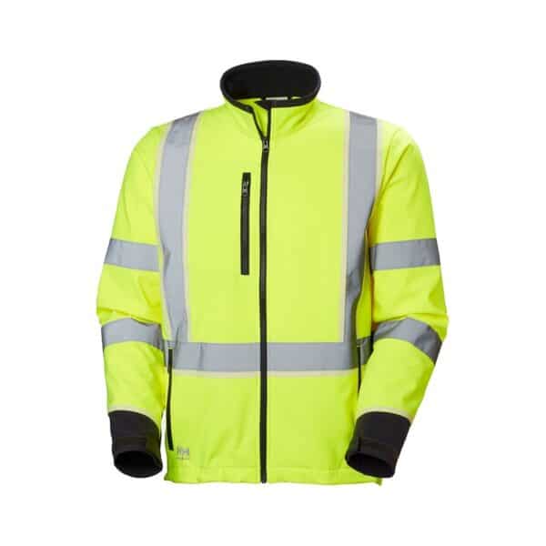 Softshell de travail haute visibilité UC-ME Helly Hansen Jaune fluo – vue de face