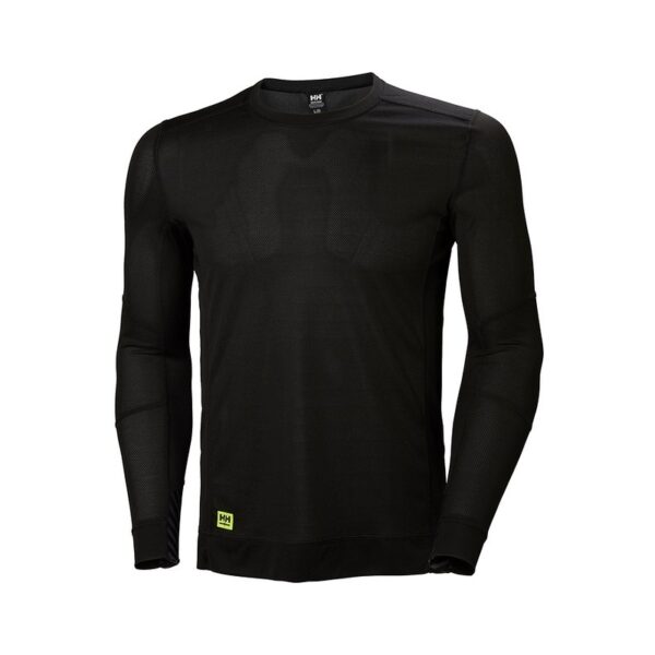 Sous Vêtement thermique col rond Lifa Helly Hansen Noir – vue de face