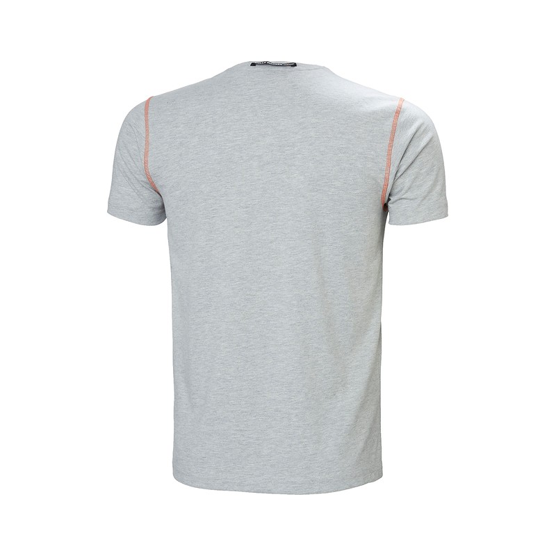 T-shirt de travail Oxford Helly Hansen Gris chiné – vue de dos