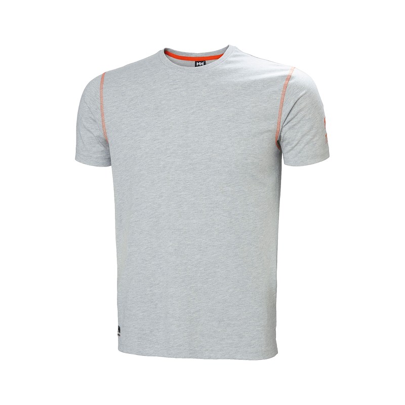 T-shirt de travail Oxford Helly Hansen Gris chiné – vue de face