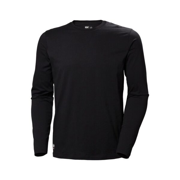 T-shirt manches longues Classic Helly Hansen Noir – vue de face