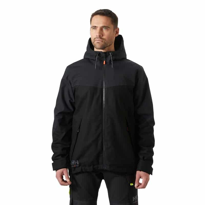 Veste de travail d'hiver Oxford Helly Hansen Noir – vue portée 1