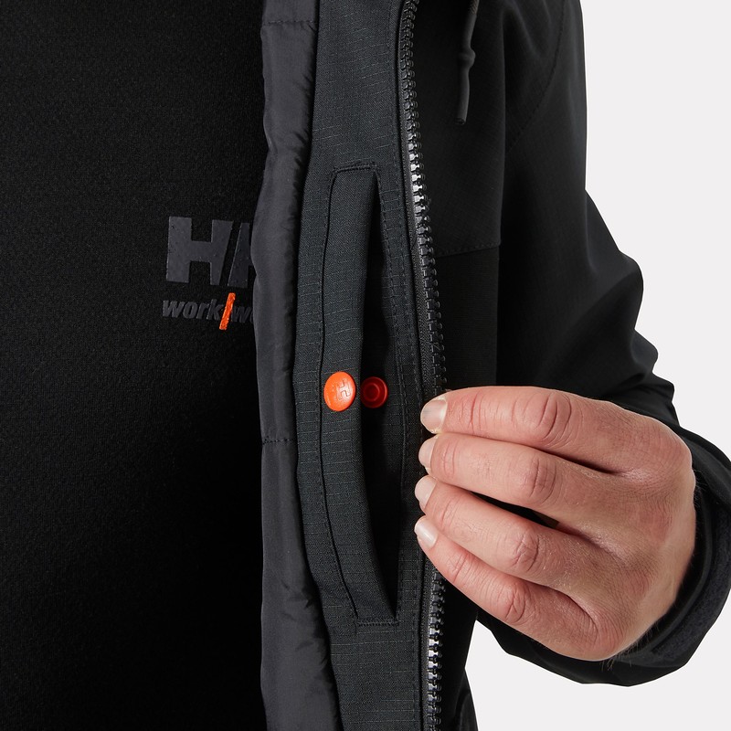 Veste de travail d'hiver Oxford Helly Hansen Noir – détail 5