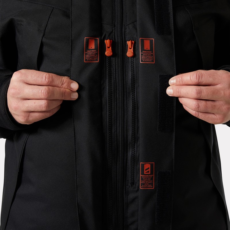 Veste de travail hiver Bifrost Helly Hansen Noir – détail 5