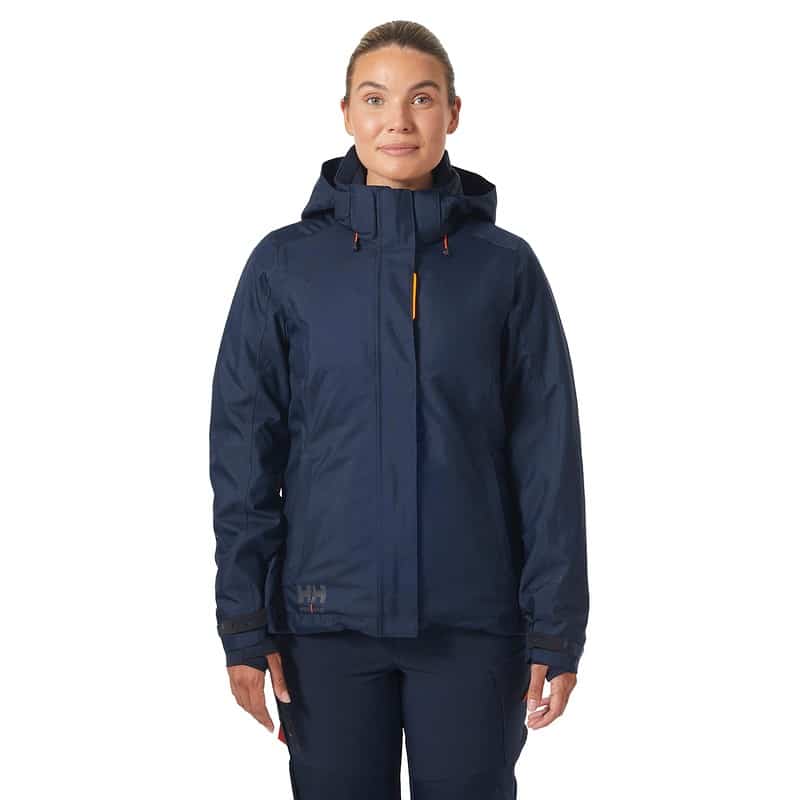 Veste de travail hiver femme W Luna Helly Hansen Bleu marine – vue portée 1