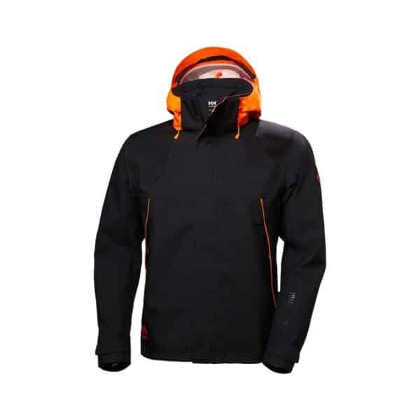 Veste de travail membrane Chelsea Evolution Helly Hansen Noir / orange – vue de face