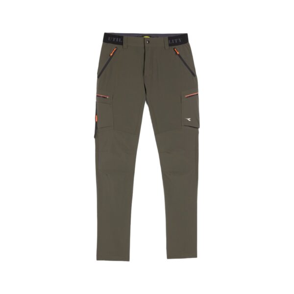Pantalon de travail cargo stretch Shadow Diadora Utility vert kaki