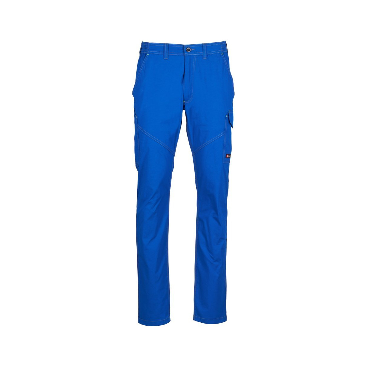 Pantalon de travail unisexe Worker Stretch Summer Payper vue de face bleu roi