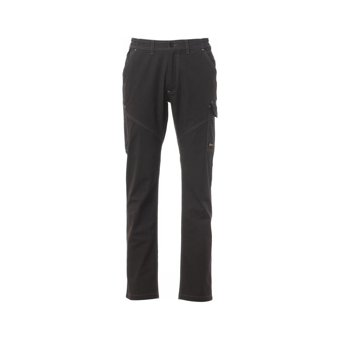 Pantalon de travail unisexe Worker Stretch Summer Payper vue de face gris anthracite