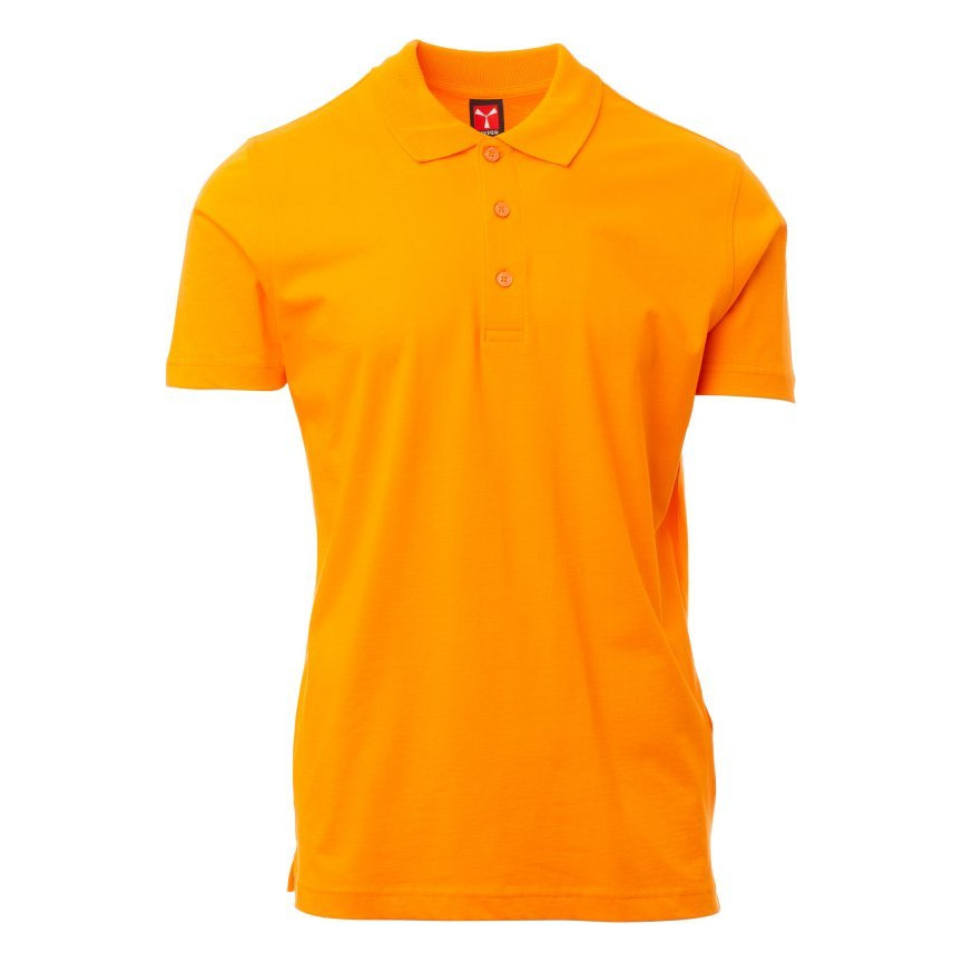 Polo à manches courtes Amalfi Payper vue de face orange