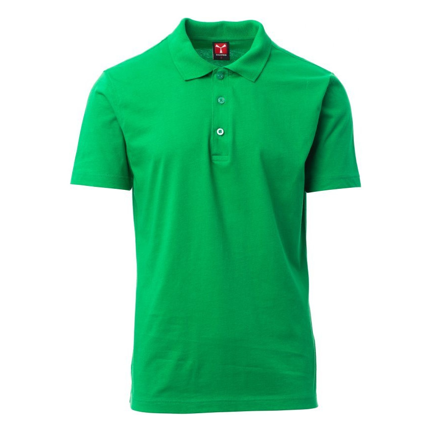 Polo à manches courtes Amalfi Payper vue de face vert gelée