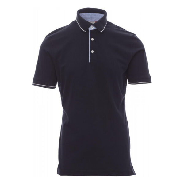 Polo homme à manches courtes Cambridge Payper vue de face bleu marine