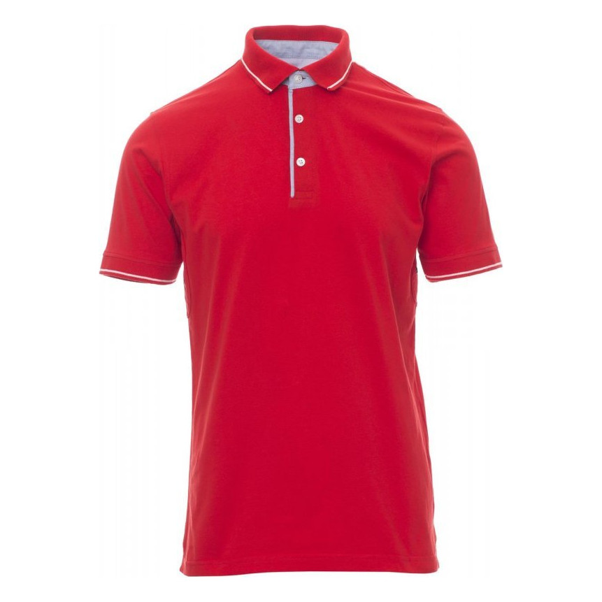 Polo homme à manches courtes Cambridge Payper vue de face rouge