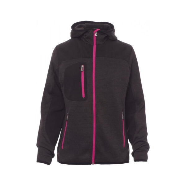 Softshell de travail femme Trip Payper vue de face gris foncé