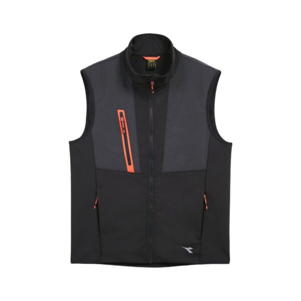 Softshell de travail sans manches Hybrid Diadora Utility gris / noir