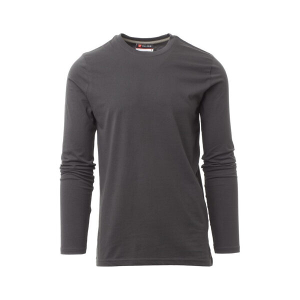 T-shirt de travail manches longues homme Pineta Payper vue de face gris anthracite